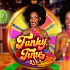 Funky Time slot logo by Evolution at Stonevegas Casino