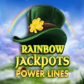 Rainbow Jackpots Power Lines slot logo by Red Tiger Gaming at Stonevegas Casino