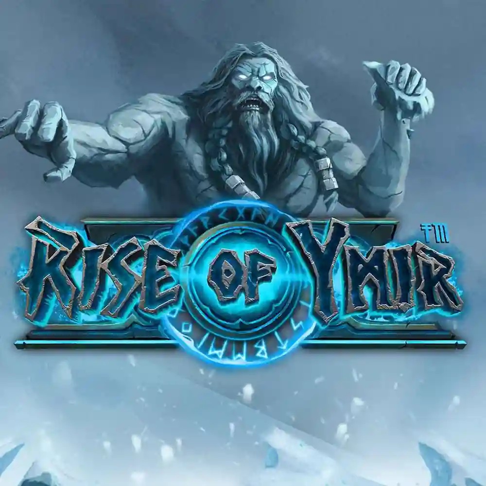 Rise of Ymir slot logo by Hacksaw Gaming at Stonevegas Casino